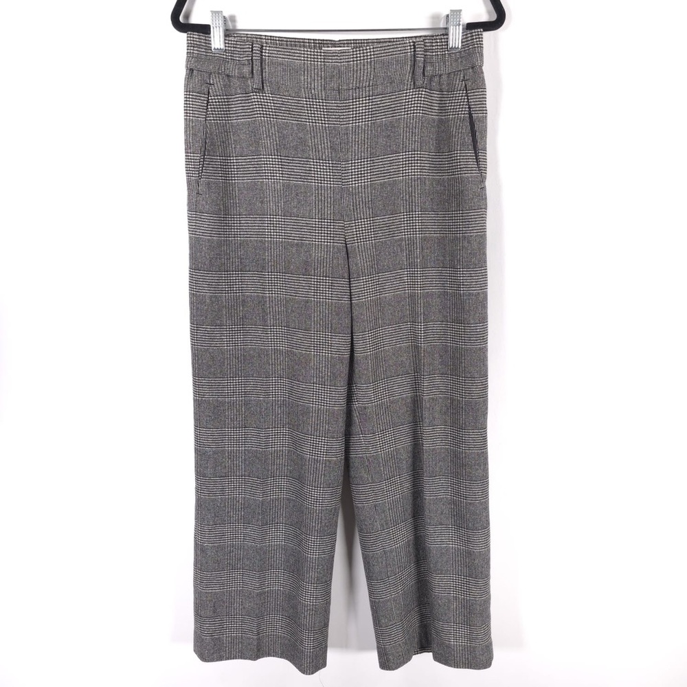 Wilfred Women’s‎ WOOL CASHMERE Blend Plaid Wide Leg Pants WFF4-6817-39 MEDIUM